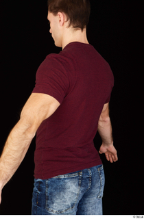 Tomas Salek clothing dressed red t shirt upper body 0004.jpg